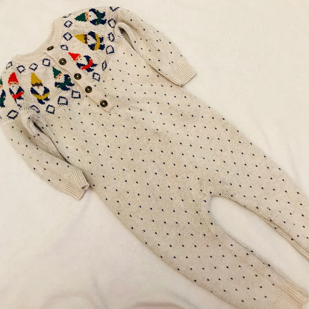 2t Hannah Anderson gnome sweater romper